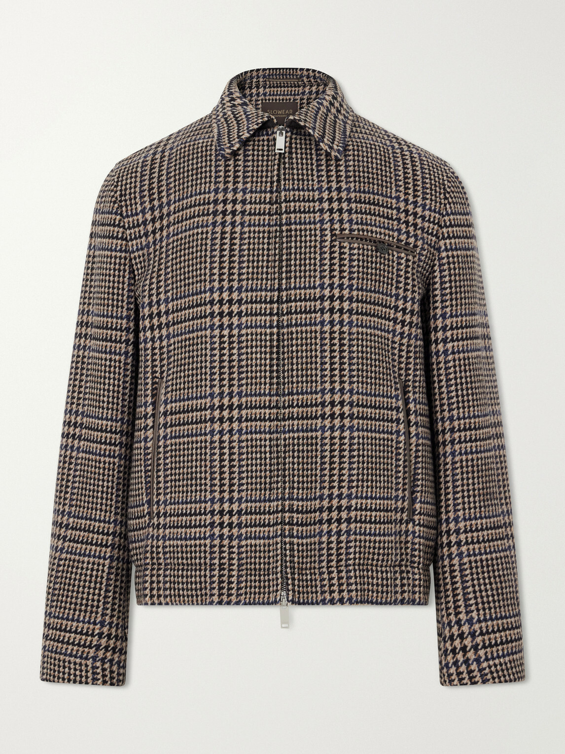 Slowear - Montedoro Il Primo Checked Stretch-Wool Blouson Jacket - Brown