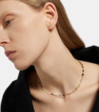 Maria Tash Three Flower Garland 14kt gold single earring with diamonds