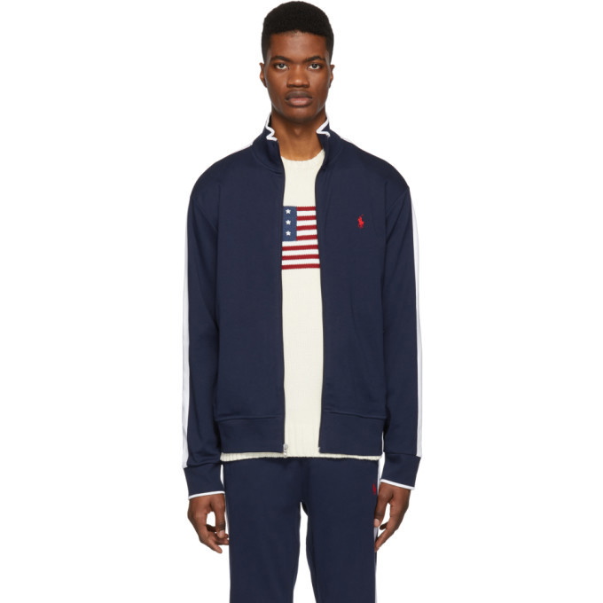 Photo: Polo Ralph Lauren Navy Interlock Track Jacket