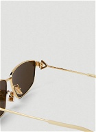 Classic Aviator Sunglasses in Gold