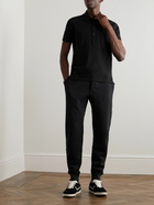 TOM FORD - Cotton and Silk-Blend Piqué Polo Shirt - Black