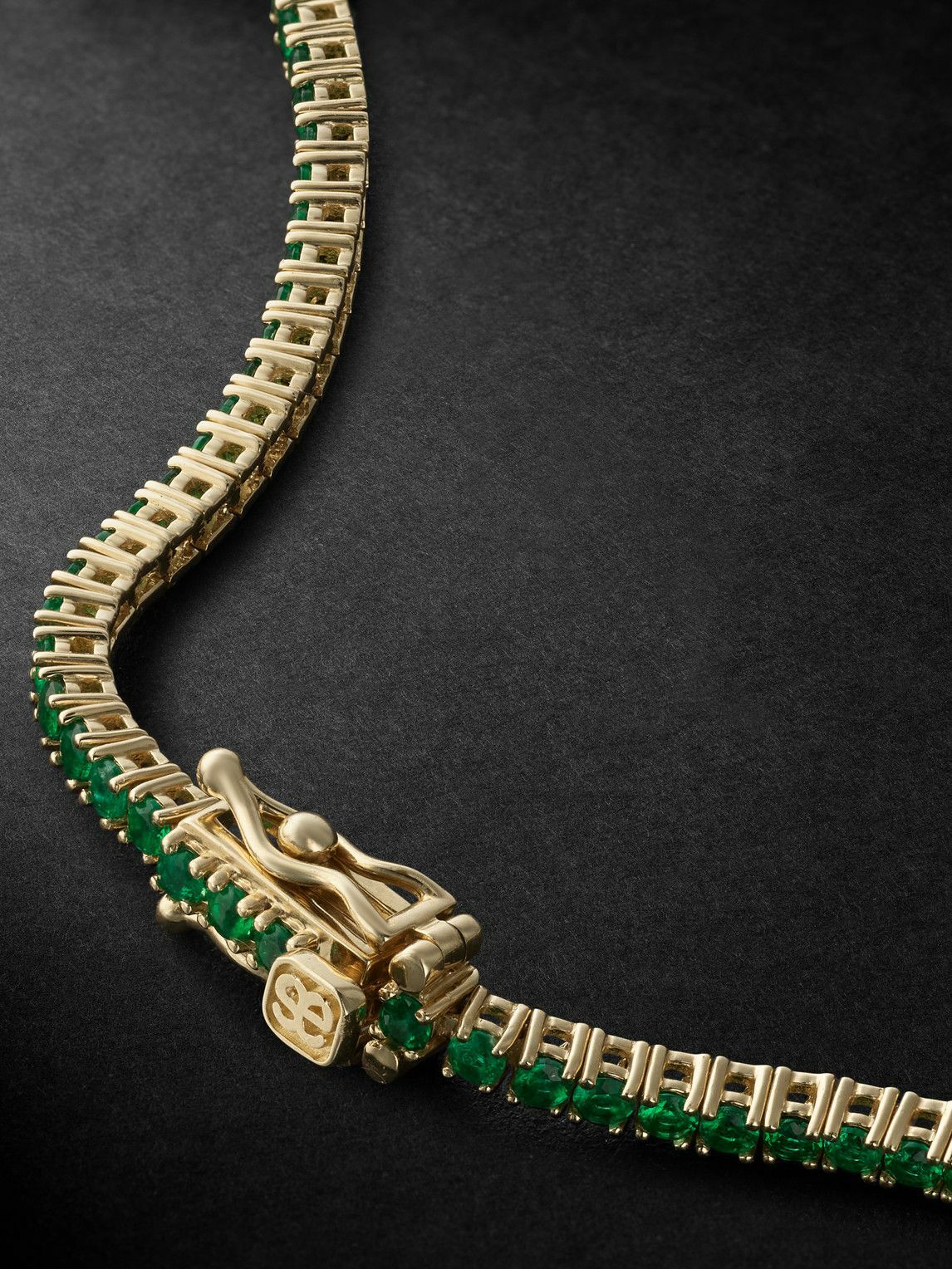 Sydney Evan Gold Emerald Bracelet