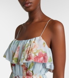 Zimmermann Roselight floral ruffled silk maxi dress