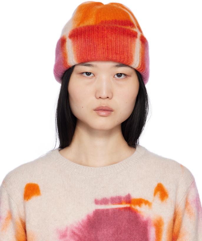 Photo: The Elder Statesman Multicolor Rorschach Beanie