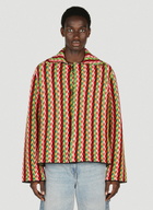 Lanvin Curb Chevron Knit Jacket