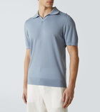 Fedeli Cotton piqué polo shirt
