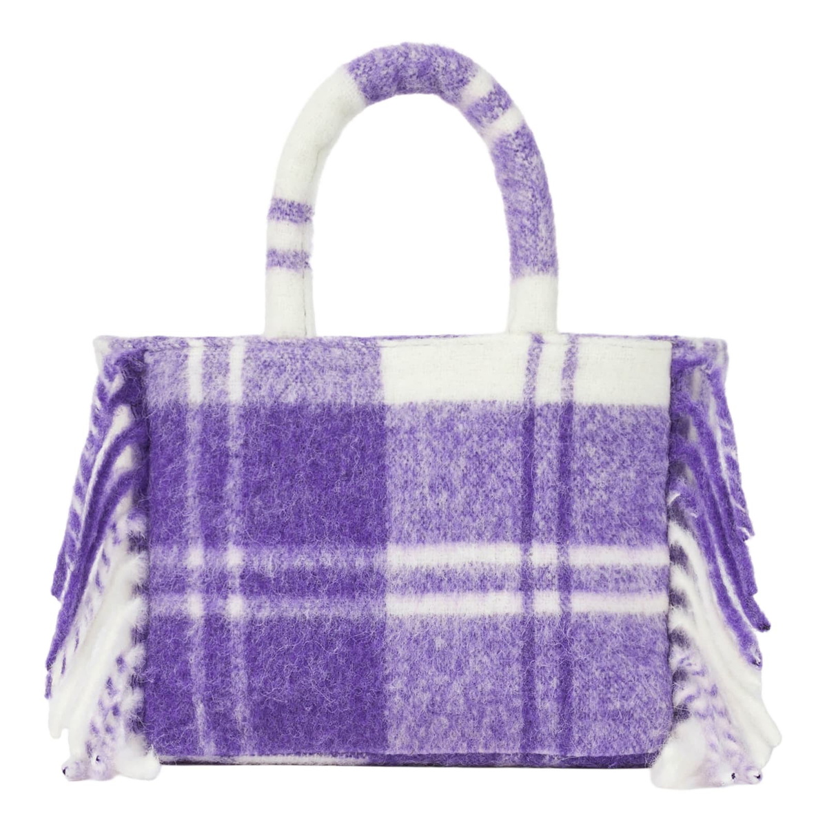 MC2 Saint Barth Colette Blanket Handbag With Tartan Print