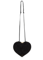 Alaïa Le Couer Suede and Leather Cross-body bag - Black - One Size