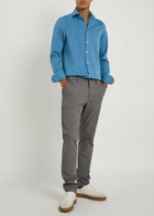 Aurélien Chambray Shirt Mid Blu