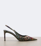 Gucci Donna Glam Gucci Flora slingback pumps