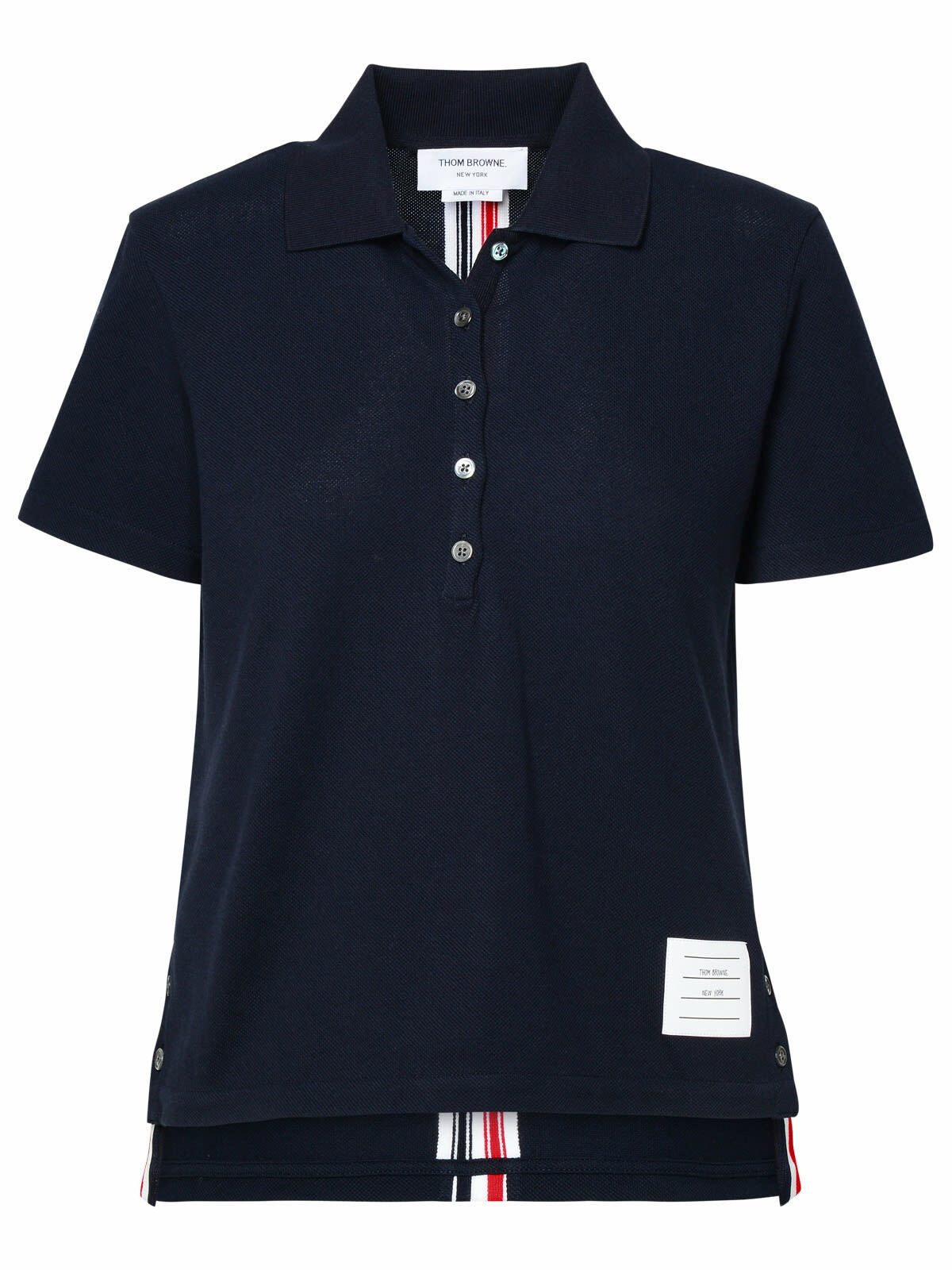 Thom Browne Polo In Piqué Di Cotone Thom Browne