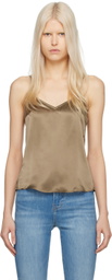 FRAME Brown V-Neck Camisole