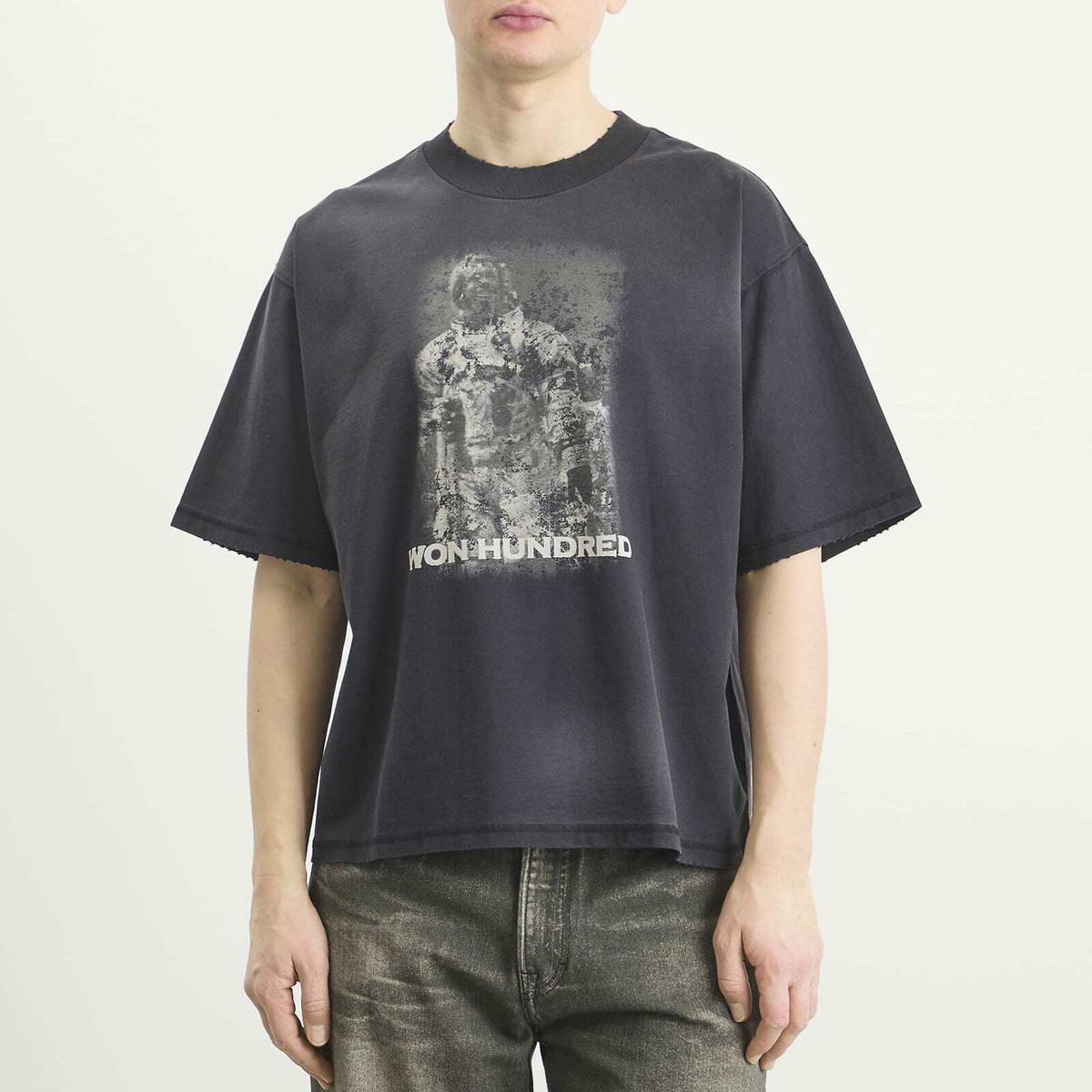 Won Hundred Men's Houston Astro T-shirt in Washed Black