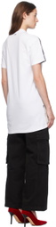 GCDS Gray & White Morso Tee Minidress