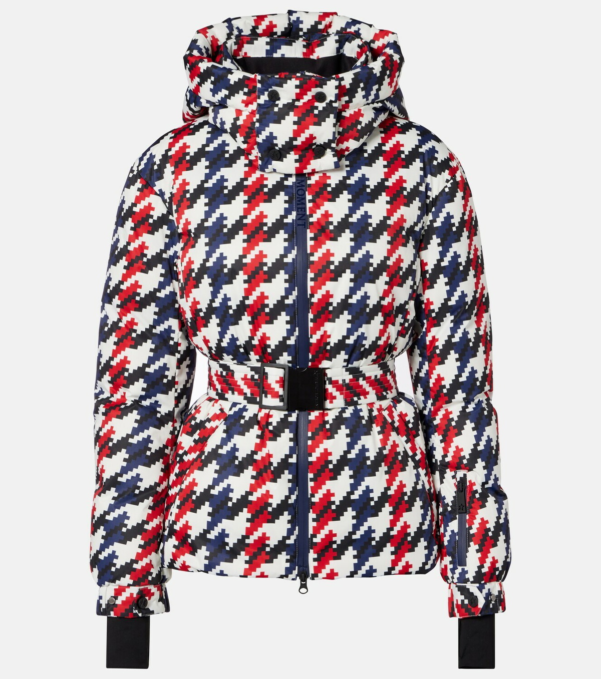 Perfect Moment Candice houndstooth down ski jacket