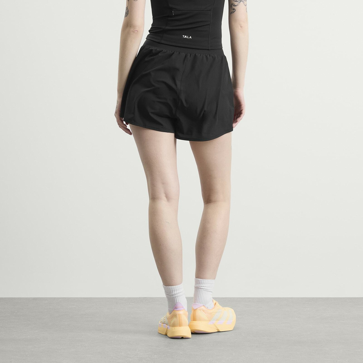 TALA Women's Skinluxe Built-In 2In1 Shorts in Shadow Black