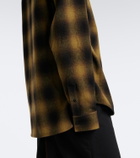 Balenciaga Checked wool-blend flannel overshirt