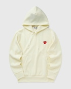 Comme des Garçons Play RED HEART EMBLEM SWEATSHIRT Beige Mens Hoody