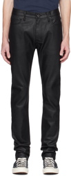 Naked & Famous Denim Black High-Rise Stacked Guy Jeans