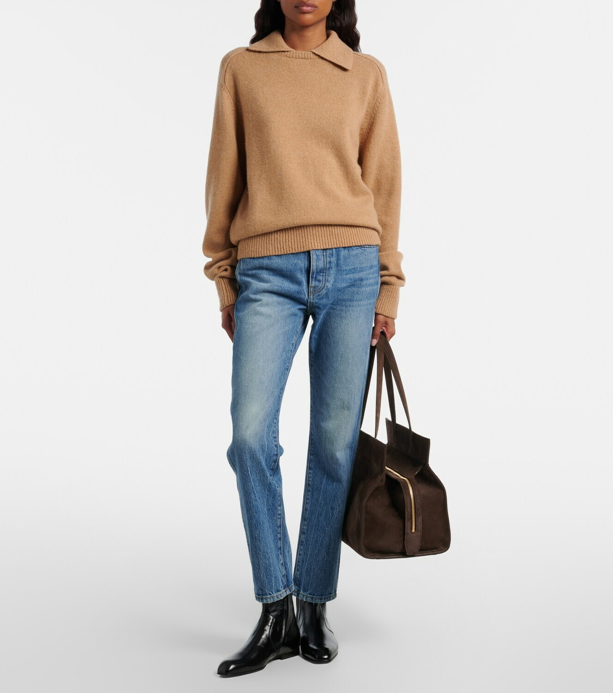 Khaite Finley cropped straight jeans