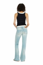 Diesel Bootcut Jeans Low Waist D-Hush, Light blue, Zip fly