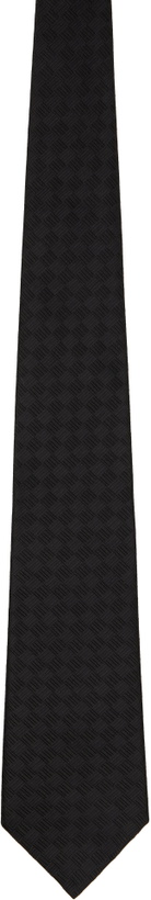 Photo: Comme des Garçons Homme Deux Black Basket Silk Tie