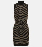 Balmain - Zebra-print minidress