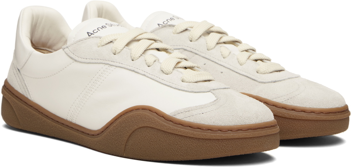 Acne Studios White Lace-Up Sneakers