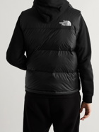 THE NORTH FACE - 1996 Retro Nuptse Quilted DWR-Coated Ripstop Down Hooded Gilet - Black - XL