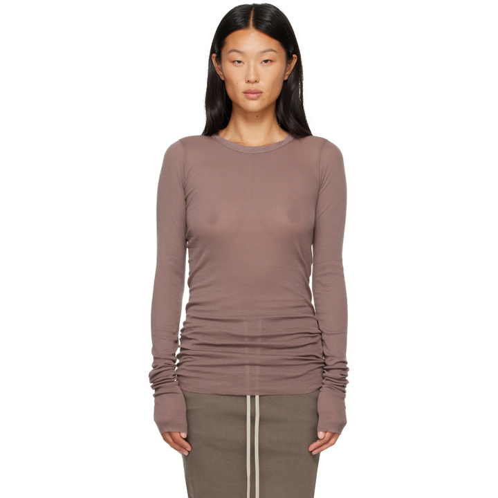 Photo: Rick Owens DRKSHDW Taupe Tower Basic LS T-shirt