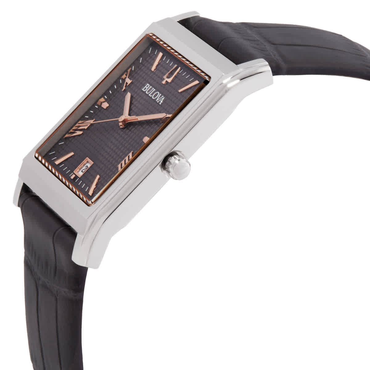 Bulova Sutton Quartz Grey Dial Watch 96B443