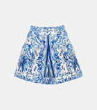 Farm Rio Garden Tiles cotton shorts