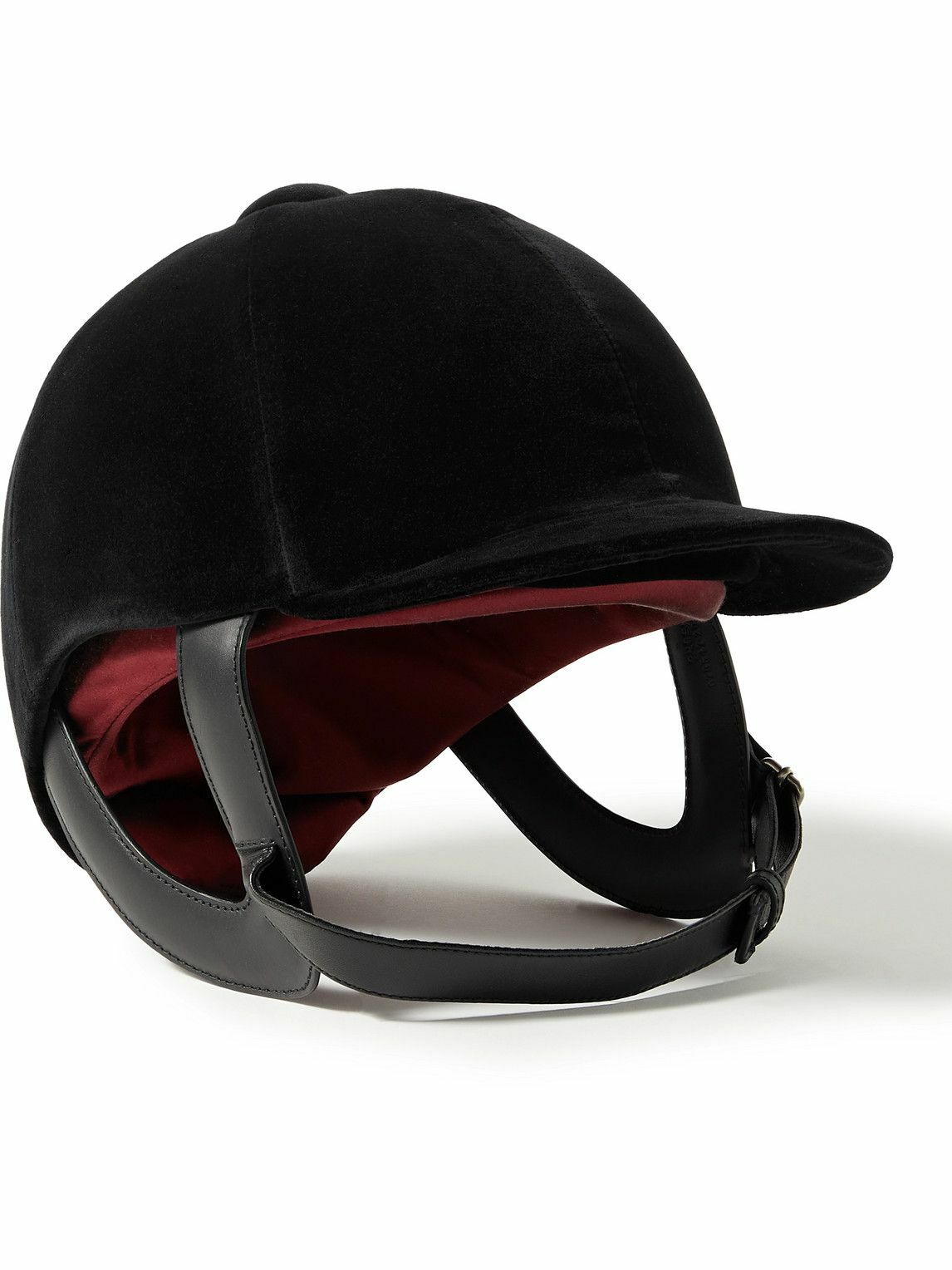 Gucci Velvet Helmet In Black/black