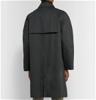 Mr P. - Oversized Bonded Cotton-Blend Raincoat - Gray