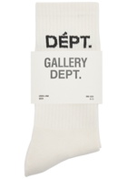 Gallery Dept. Logo-intarsia Cotton-blend Socks - White - One Size