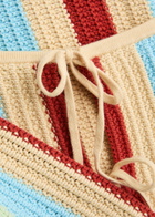 Kitri Taylor Striped Crochet-knit Cardigan Multicoloured