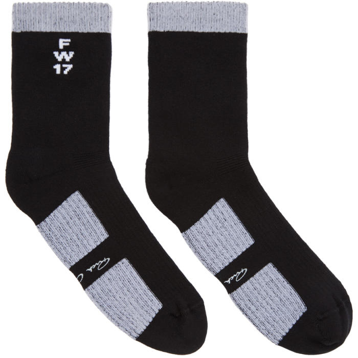 Rick Owens Black Glitter Socks Rick Owens