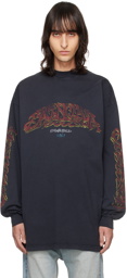 Balenciaga Black Offshore Long Sleeve T-Shirt