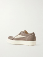 DRKSHDW by Rick Owens - Vintage Suede-Trimmed Denim Sneakers - Brown
