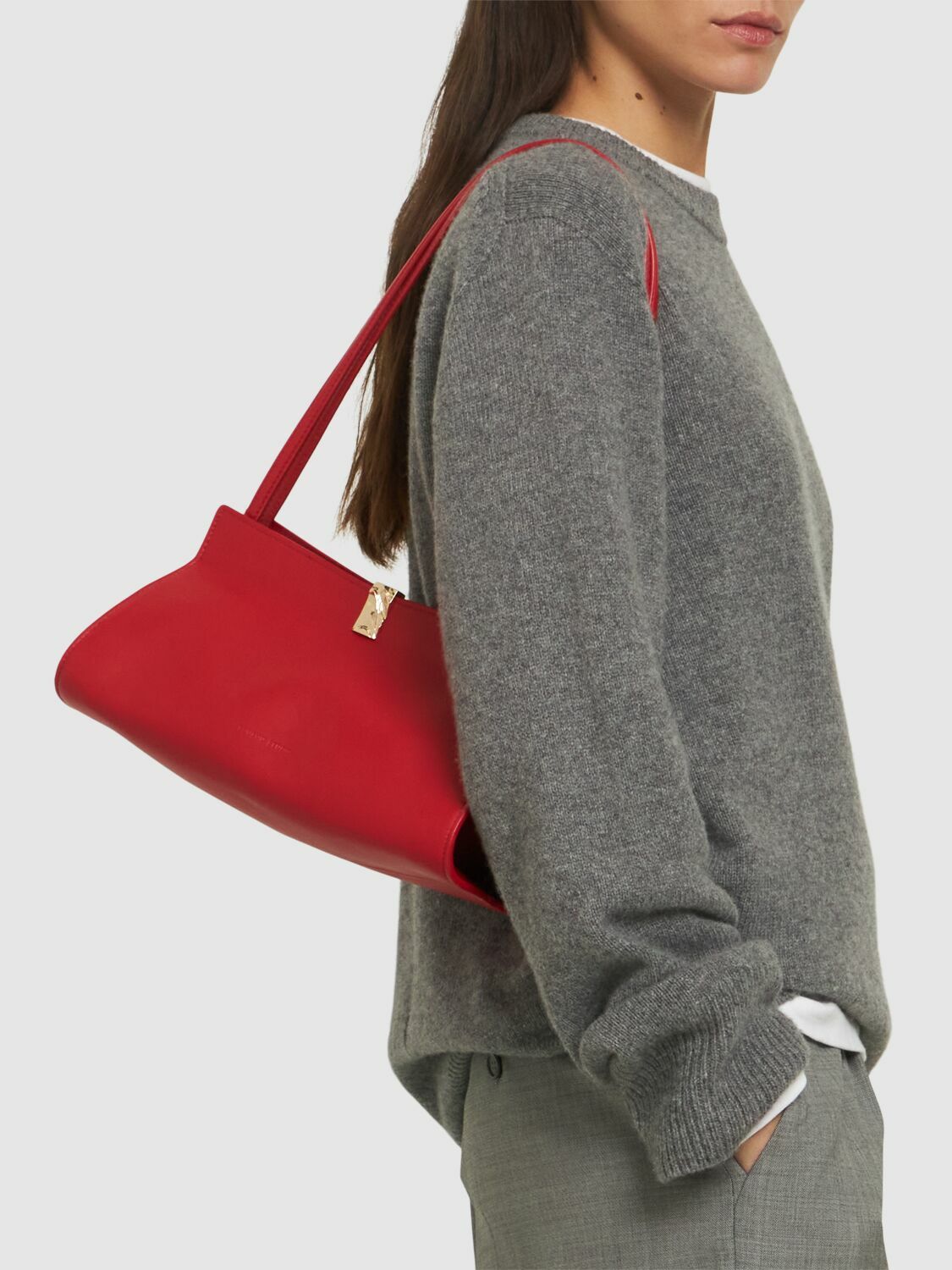 LOULOU STUDIO Johanna Leather Shoulder Bag Loulou Studio