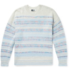 Isabel Marant - Striped Intarsia Knitted Sweater - Blue