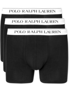 POLO RALPH LAUREN - Three-Pack Stretch-Cotton Jersey Boxer Briefs - Black