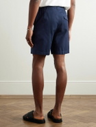 Dunhill - Straight-Leg Cotton-Twill Chino Shorts - Blue