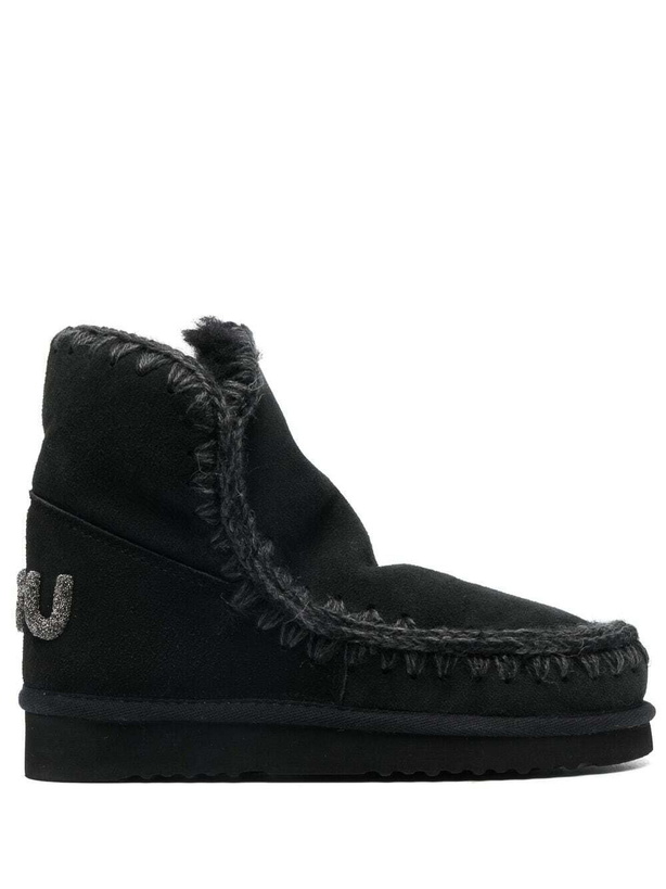 Photo: MOU - Eskimo 18 Glitter Logo Ankle Boots