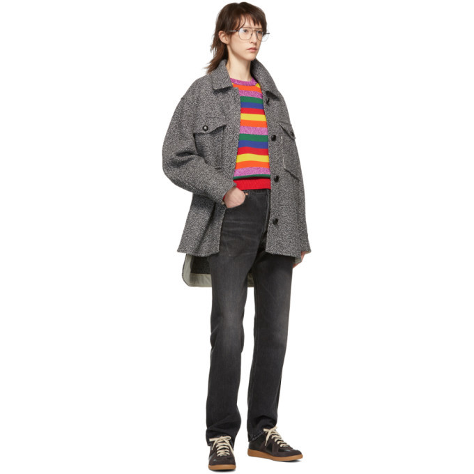 Moncler Multicolor Stripe Knit Sweater Moncler