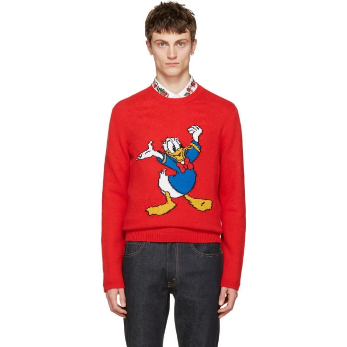 Photo: Gucci Red Donald Duck Sweater