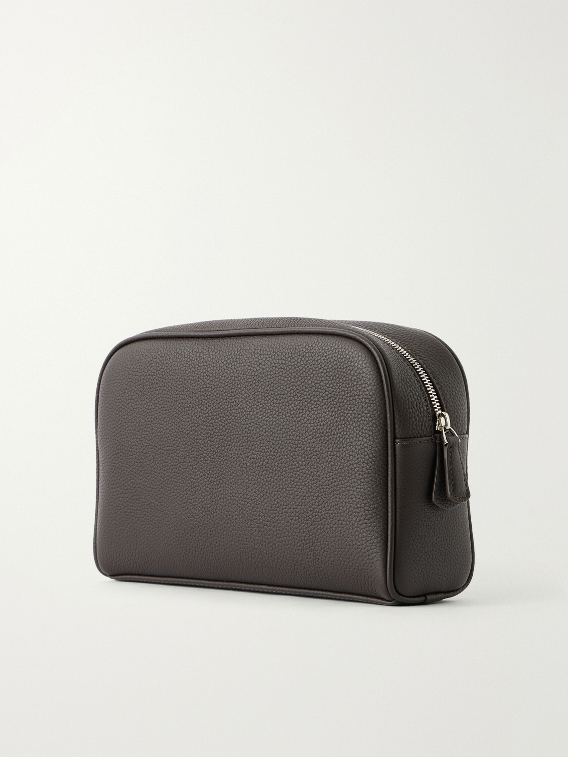 George Cleverley - Full-Grain Leather Wash Bag - Brown