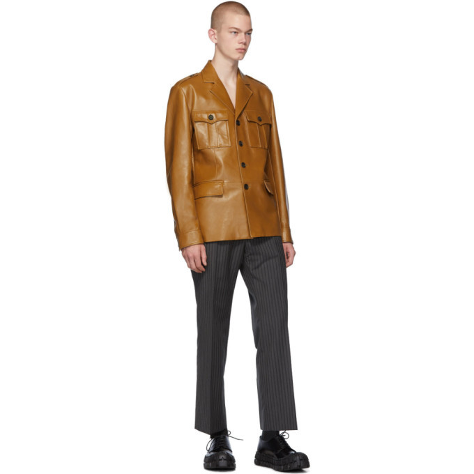 Prada Tan Leather Field Jacket Prada