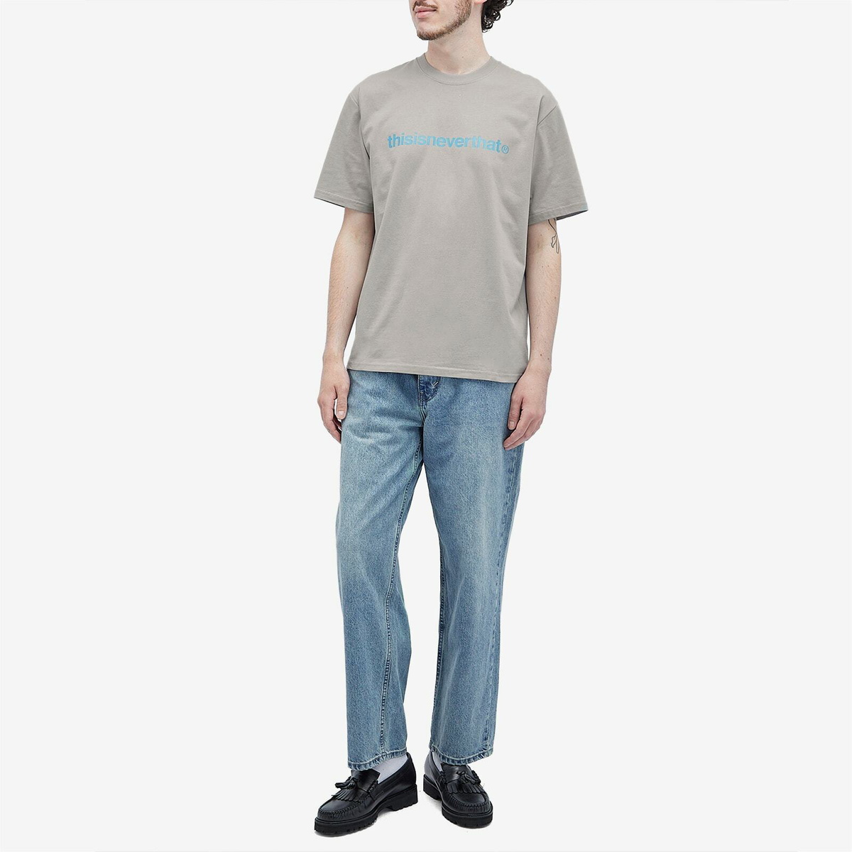 【THISISNEVERTHAT】T-Logo Tee Steel Blue T-Logo Tee - thisisneverthat®