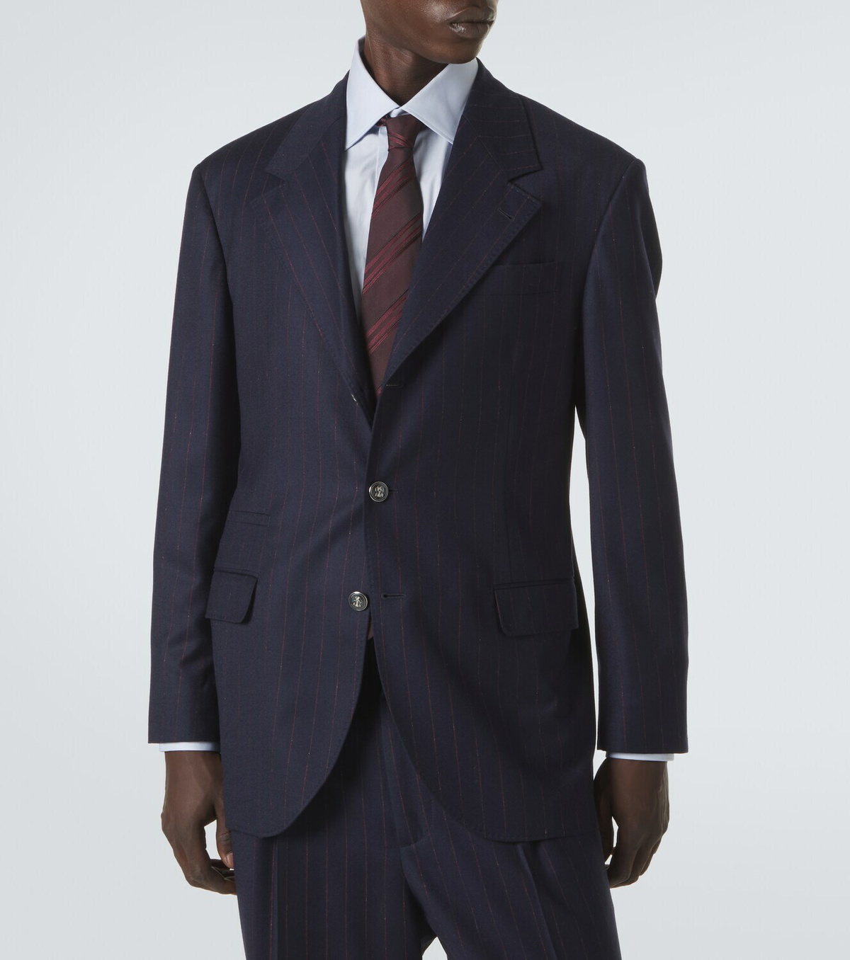 Brunello Cucinelli Pinstripe virgin wool suit